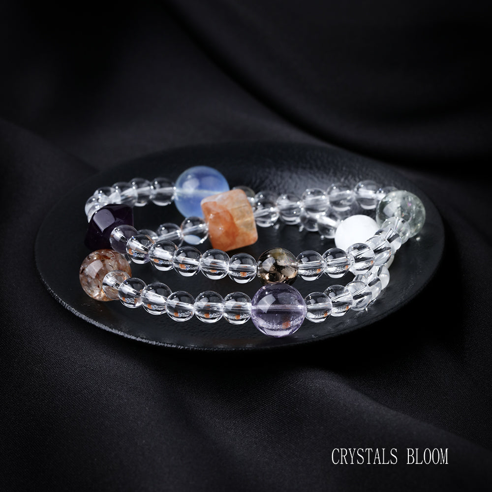 Double-Layer Crystal Bracelet