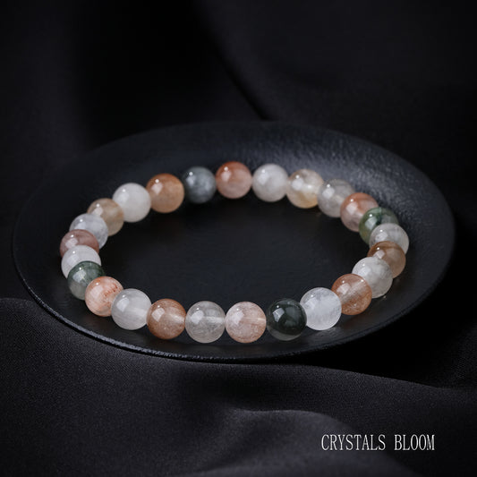 Colorful Rutilated Quartz Bracelet