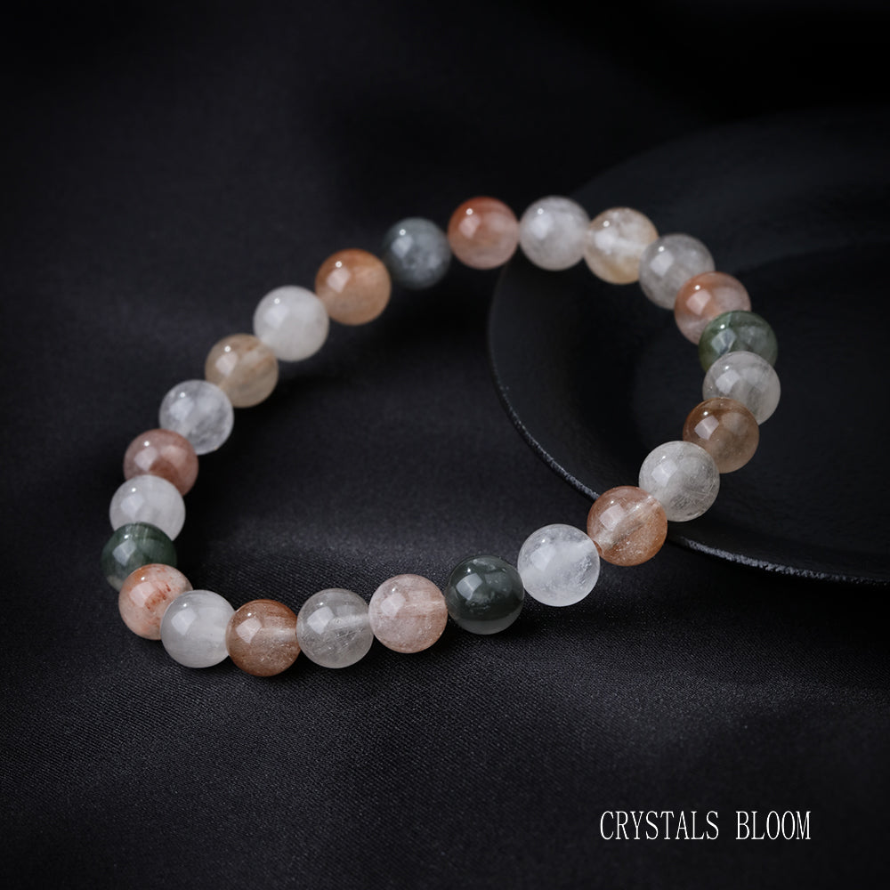 Colorful Rutilated Quartz Bracelet