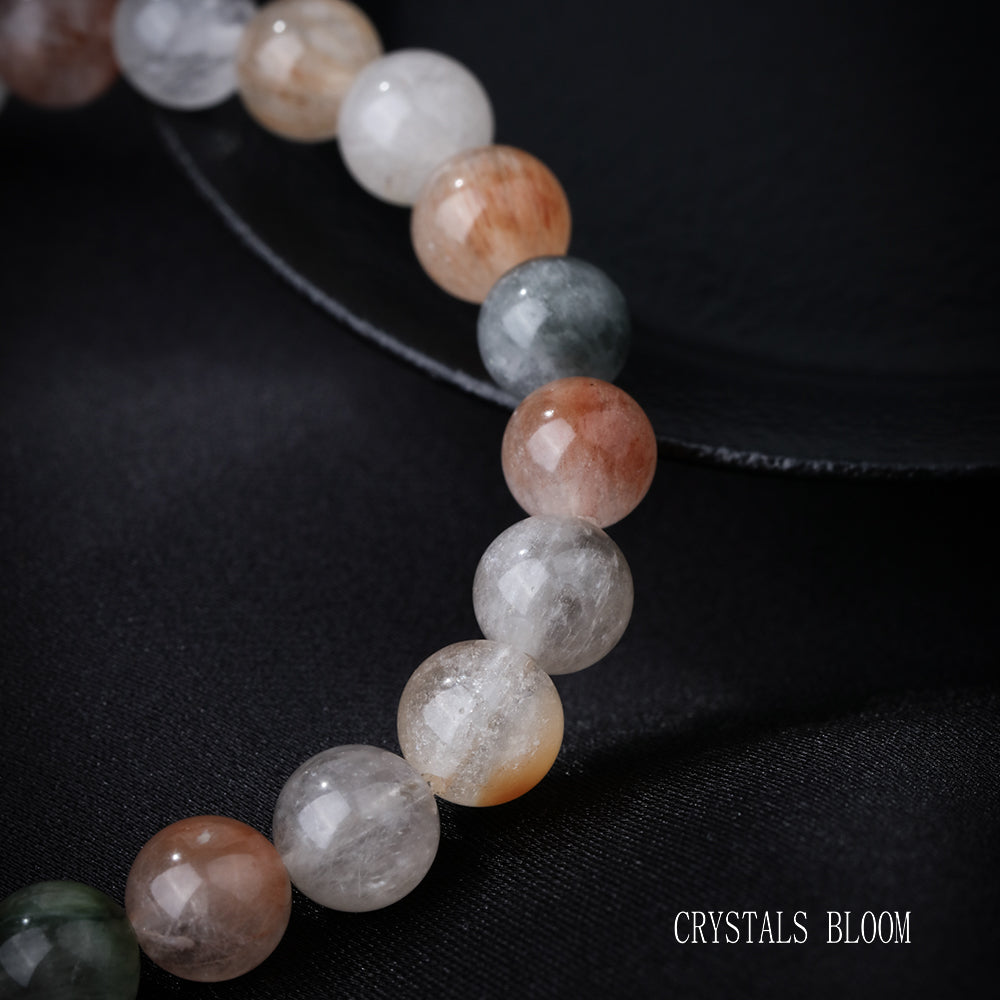 Colorful Rutilated Quartz Bracelet