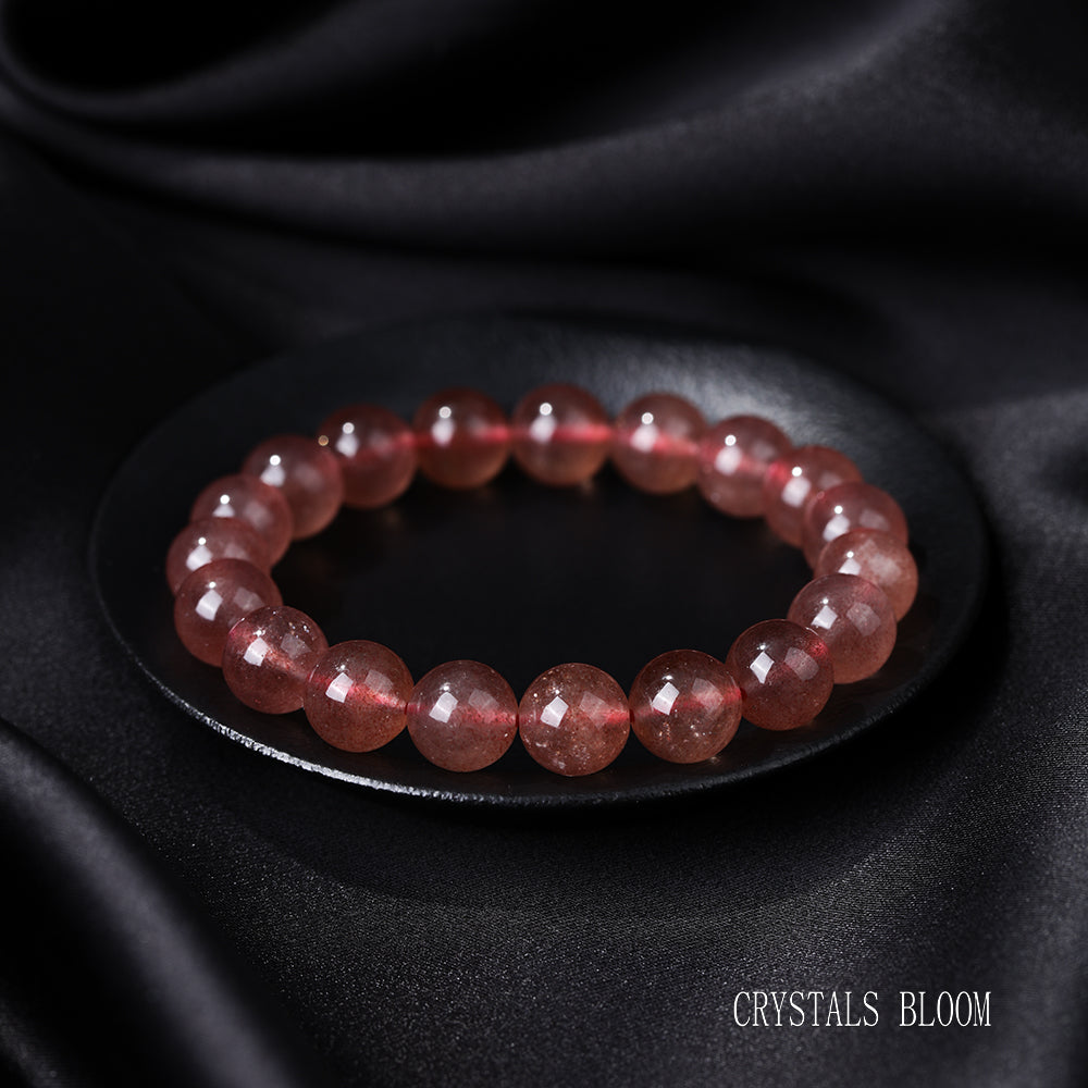 High-Quality Strawberry Quartz Bracelet