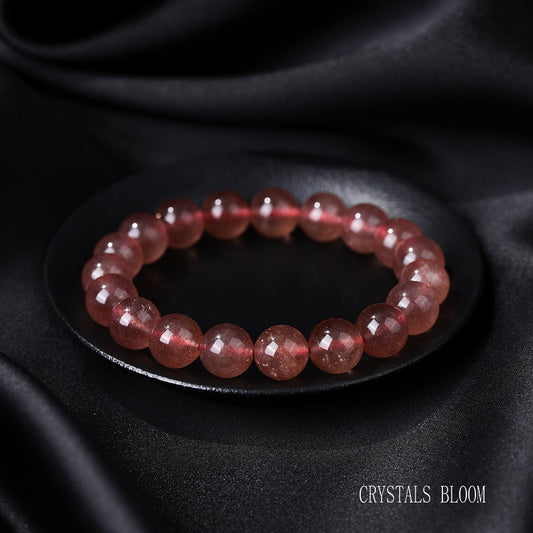 High-Quality Strawberry Quartz Bracelet