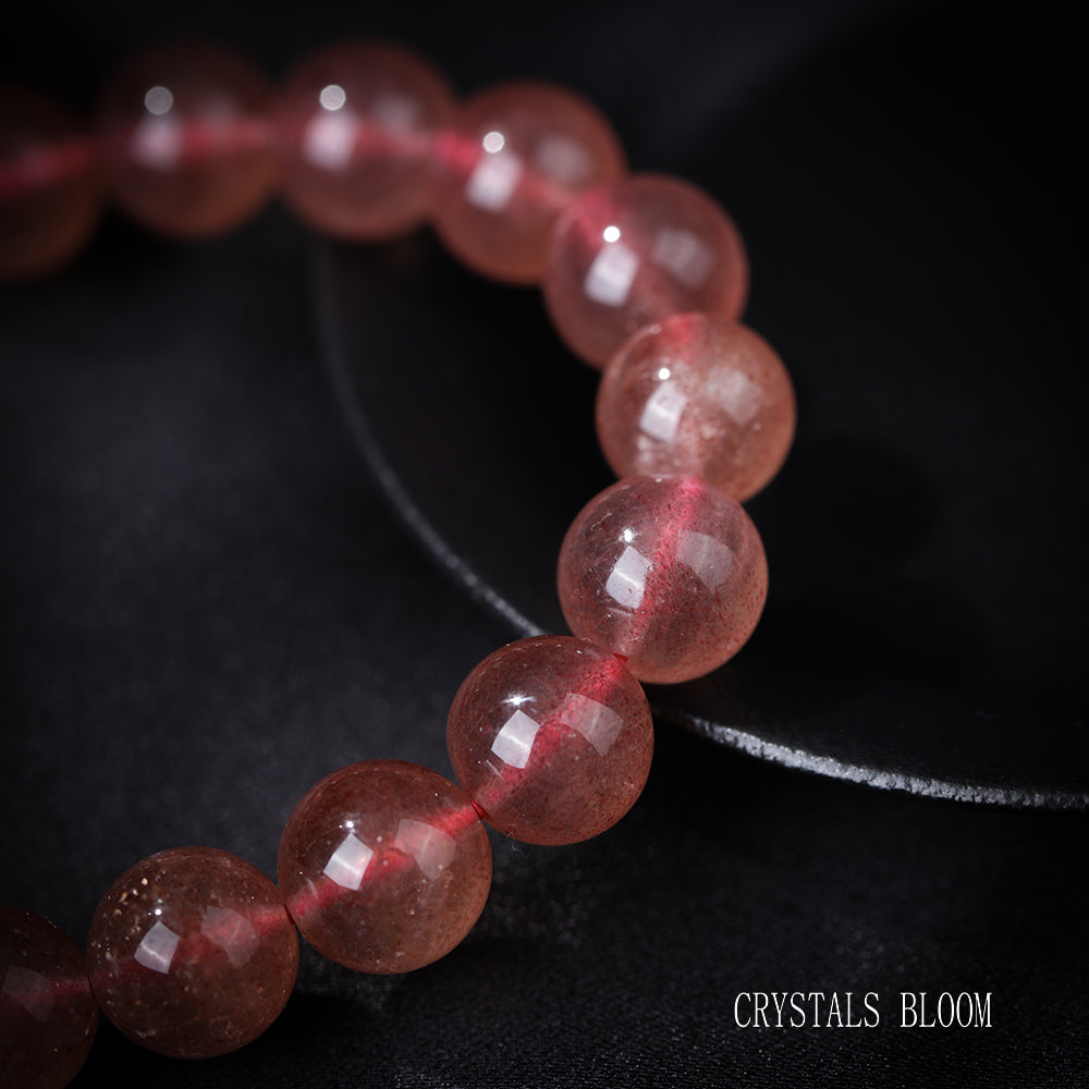 High-Quality Strawberry Quartz Bracelet