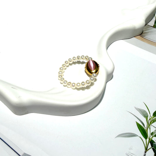 Pearl Lucky Energy Ring