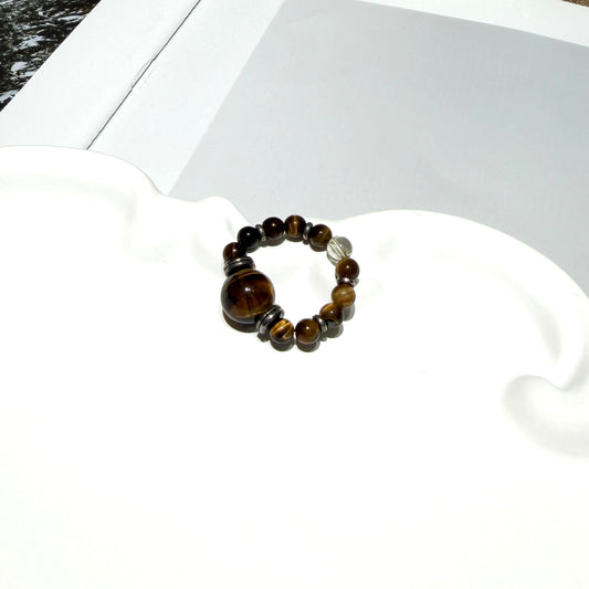 Tiger’s Eye Healing Crystal Ring