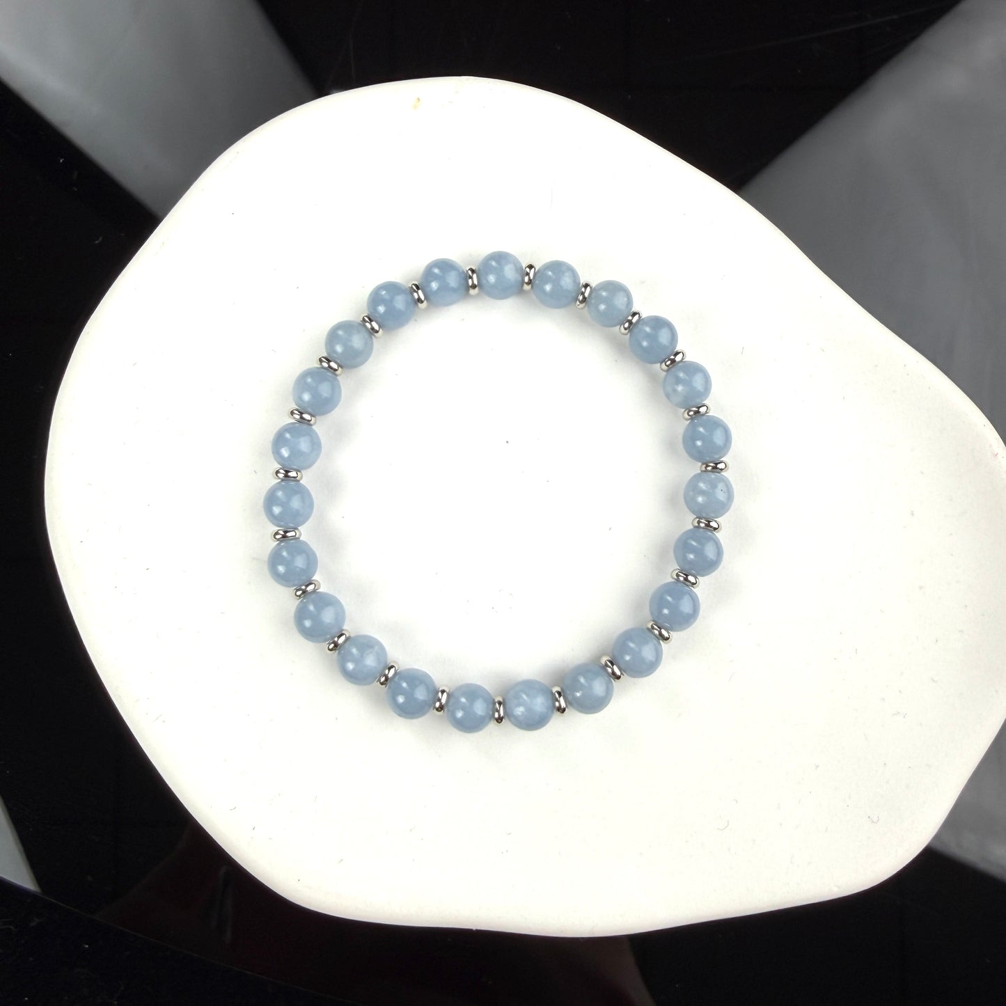 Angelite Beaded Bracelet