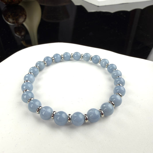 Angelite Beaded Bracelet
