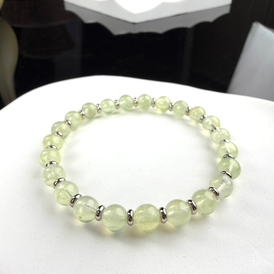 Prehnite Beaded Bracelet