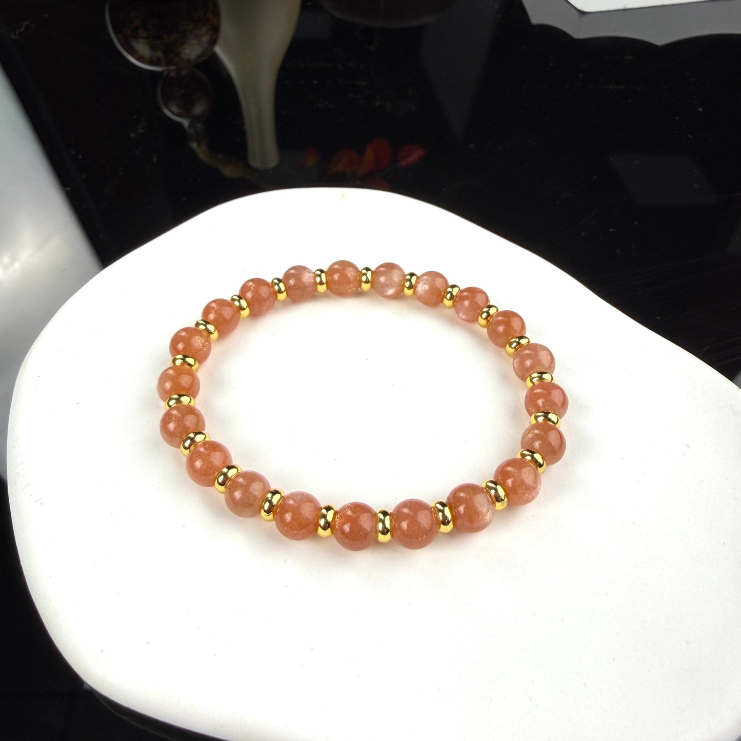 Sunstone Beaded Bracelet