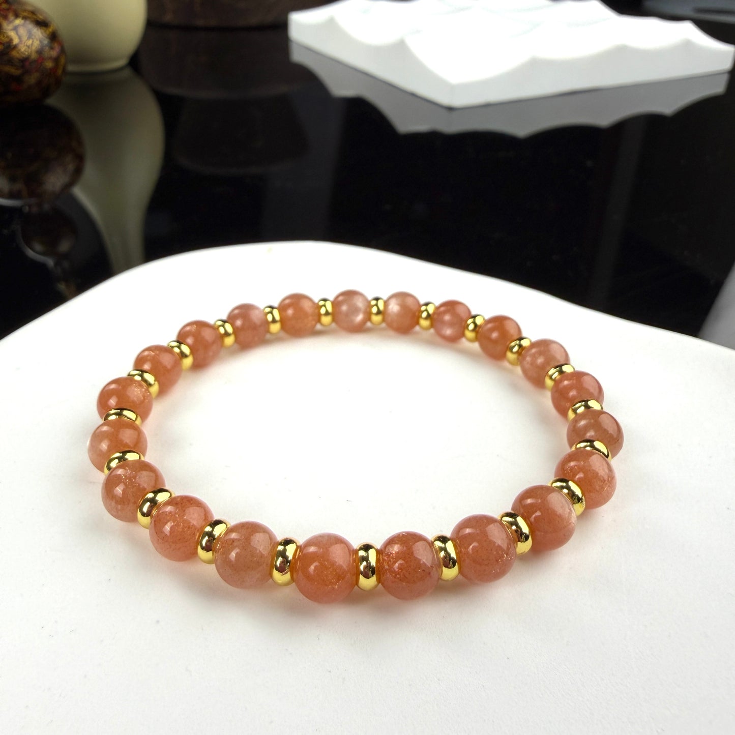 Sunstone Beaded Bracelet