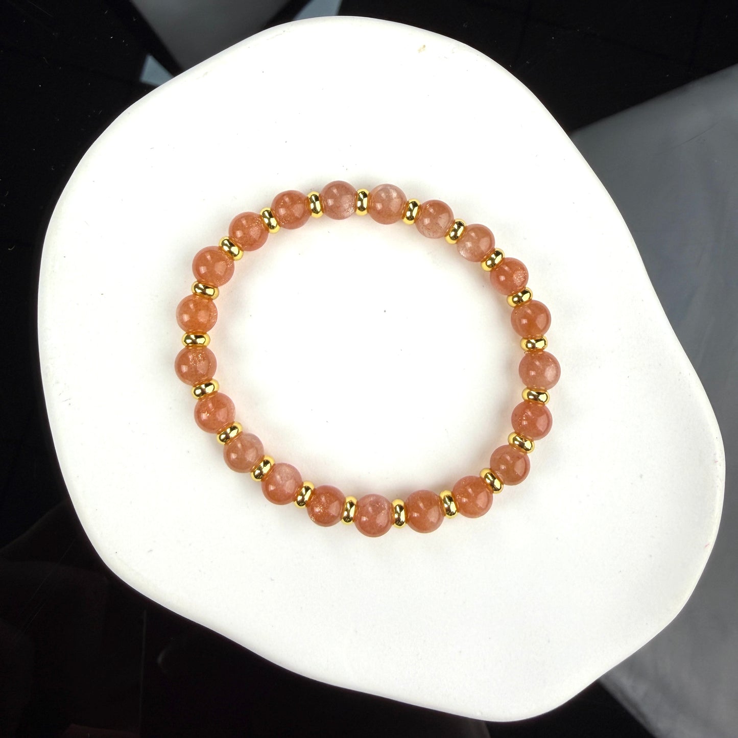 Sunstone Beaded Bracelet