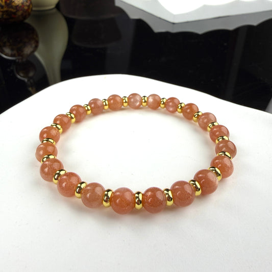 Sunstone Beaded Bracelet