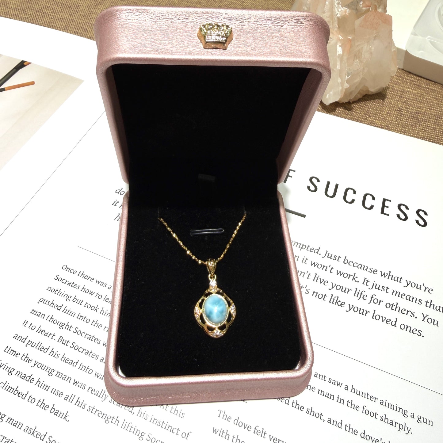 Larimar Sterling Silver Pendant