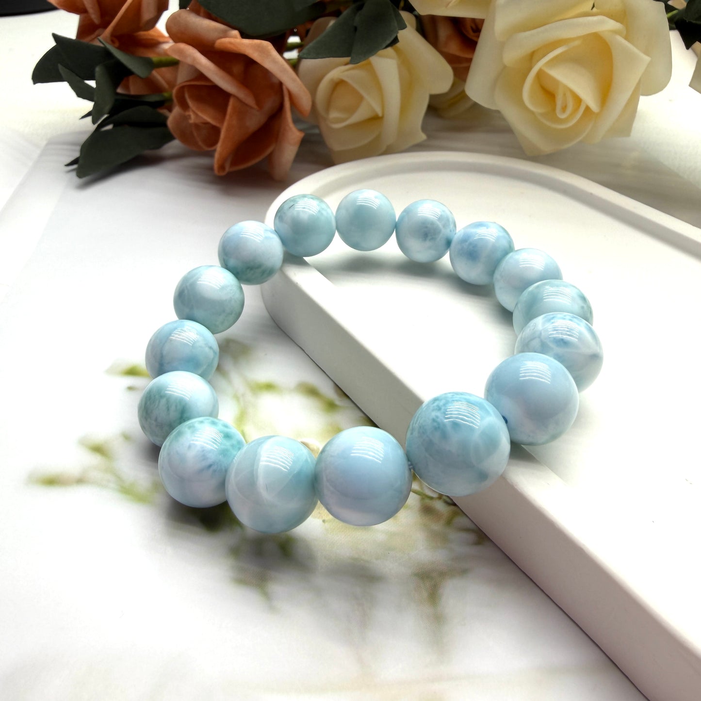 Larimar Beaded Bracelet