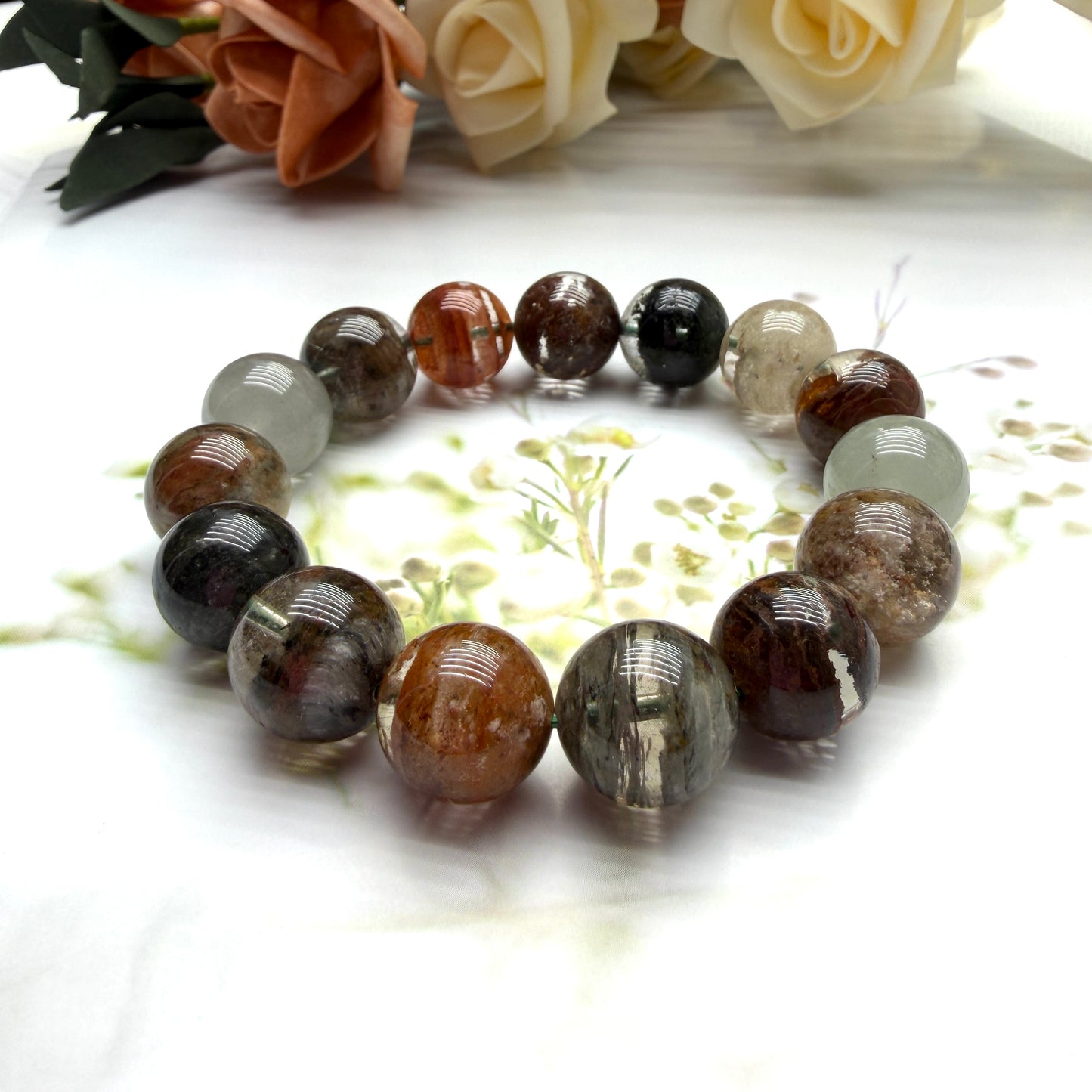 Four Seasons Phantom Quartz Beaded Bracelet