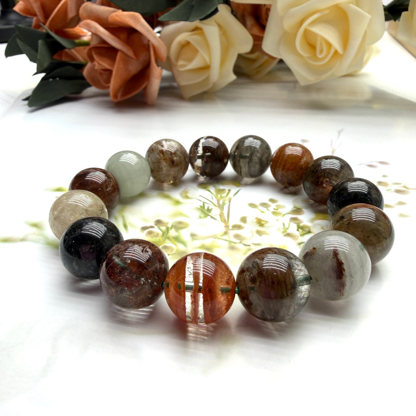 Four Seasons Phantom Quartz Beaded Bracelet