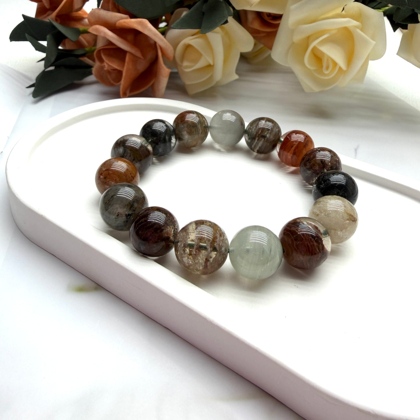 Four Seasons Phantom Quartz Beaded Bracelet