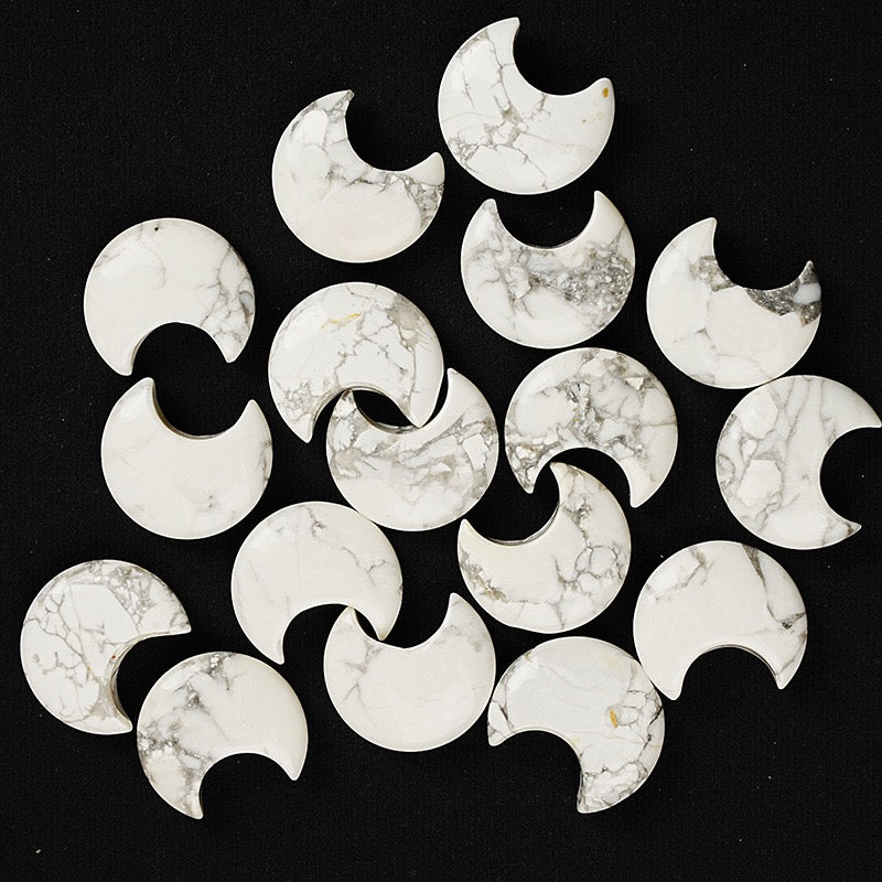 Natural Crystal Moon Carving