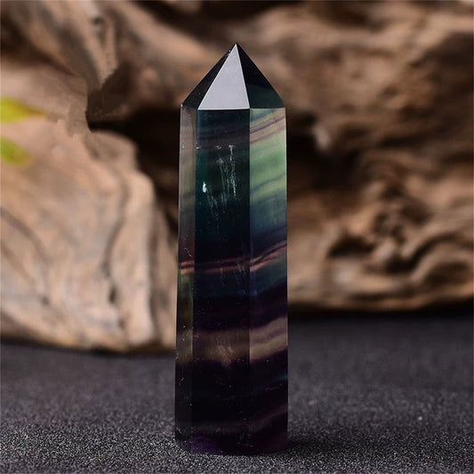 Natural Fluorite Crystal Tower
