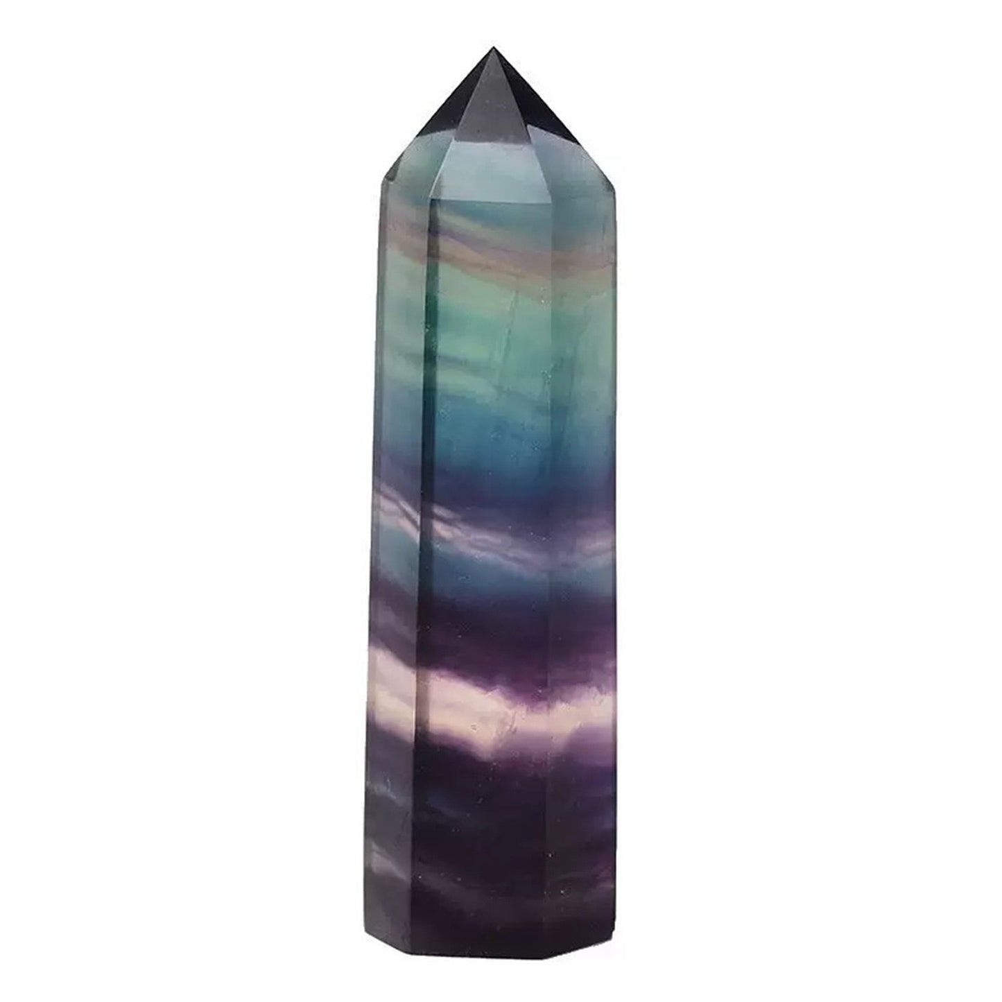 Natural Fluorite Crystal Tower