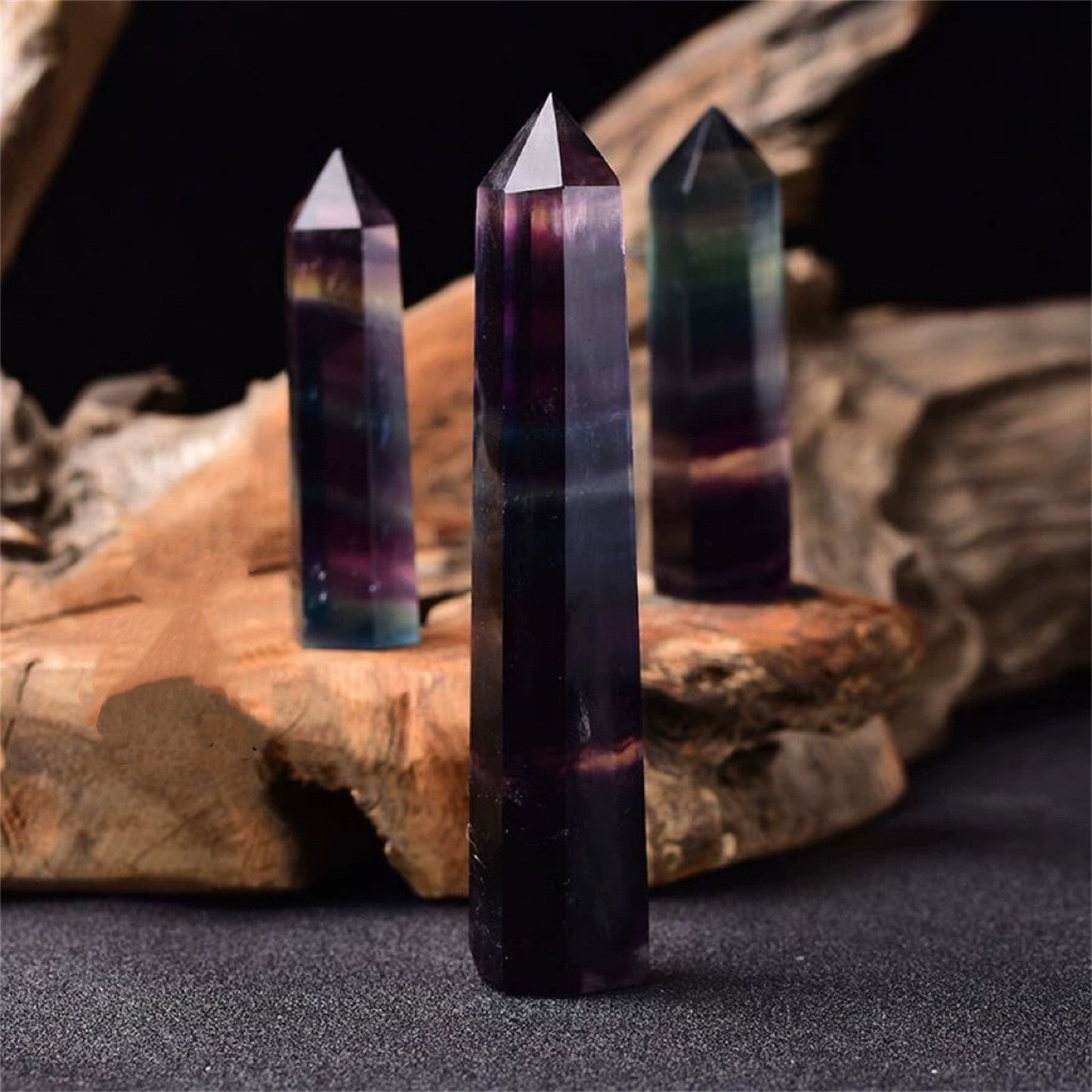 Natural Fluorite Crystal Tower