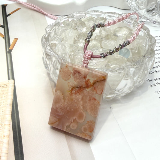 Flower Agate Necklace