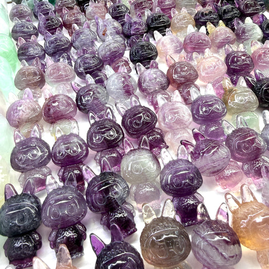 Candy Fluorite Labubu Figurine