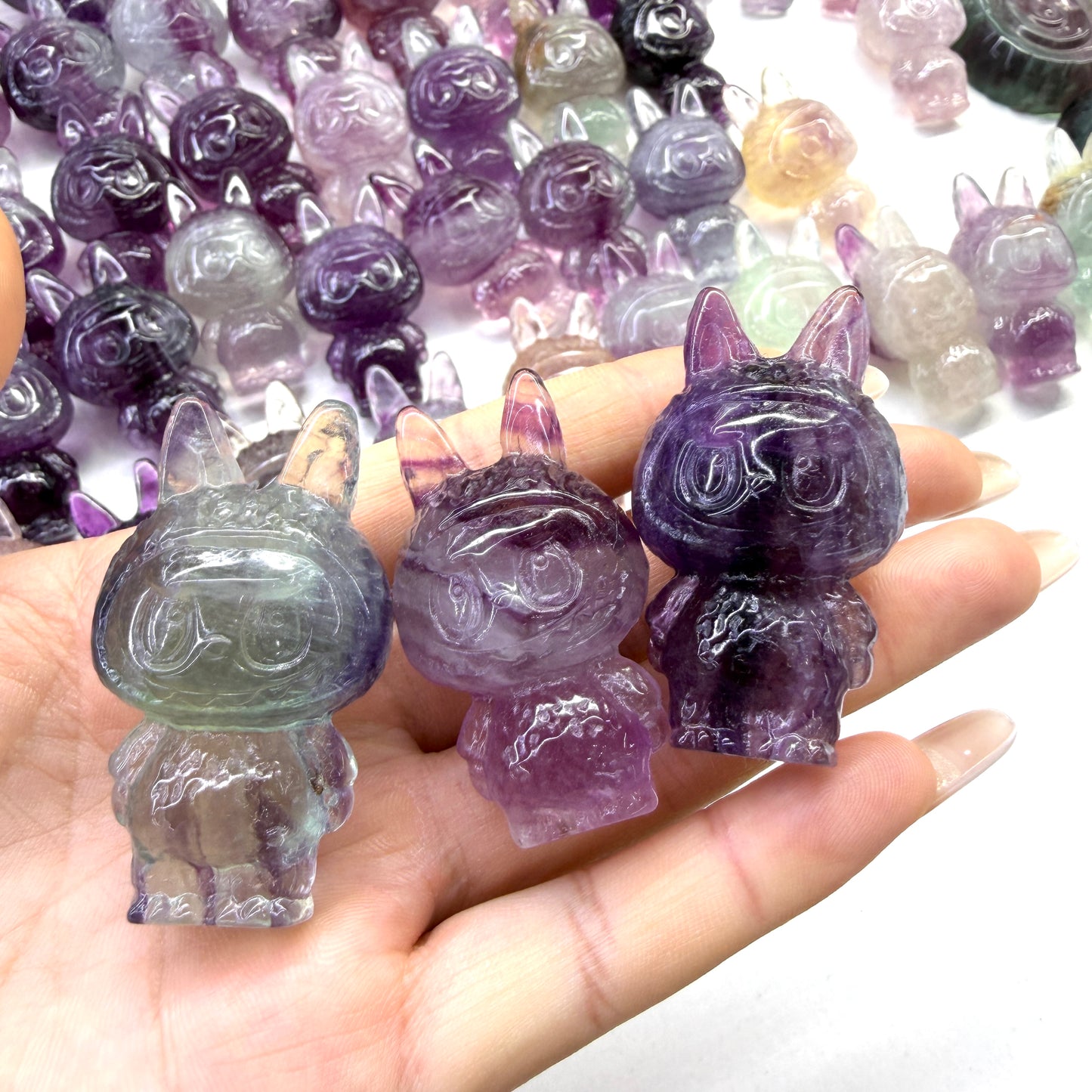 Candy Fluorite Labubu Figurine