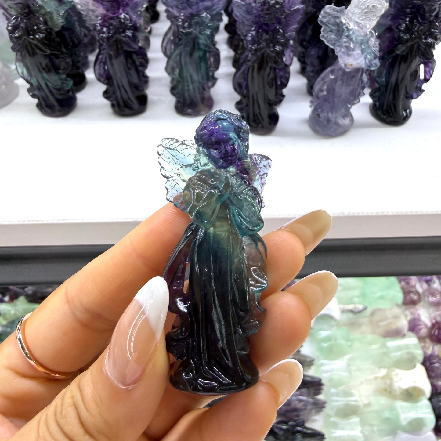 Candy Fluorite Angel Figurine