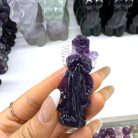Candy Fluorite Angel Figurine