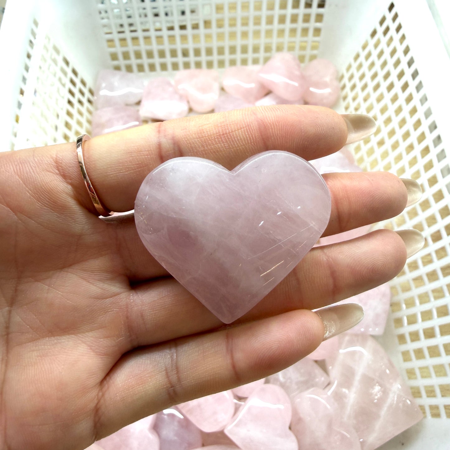Rose Quartz Heart