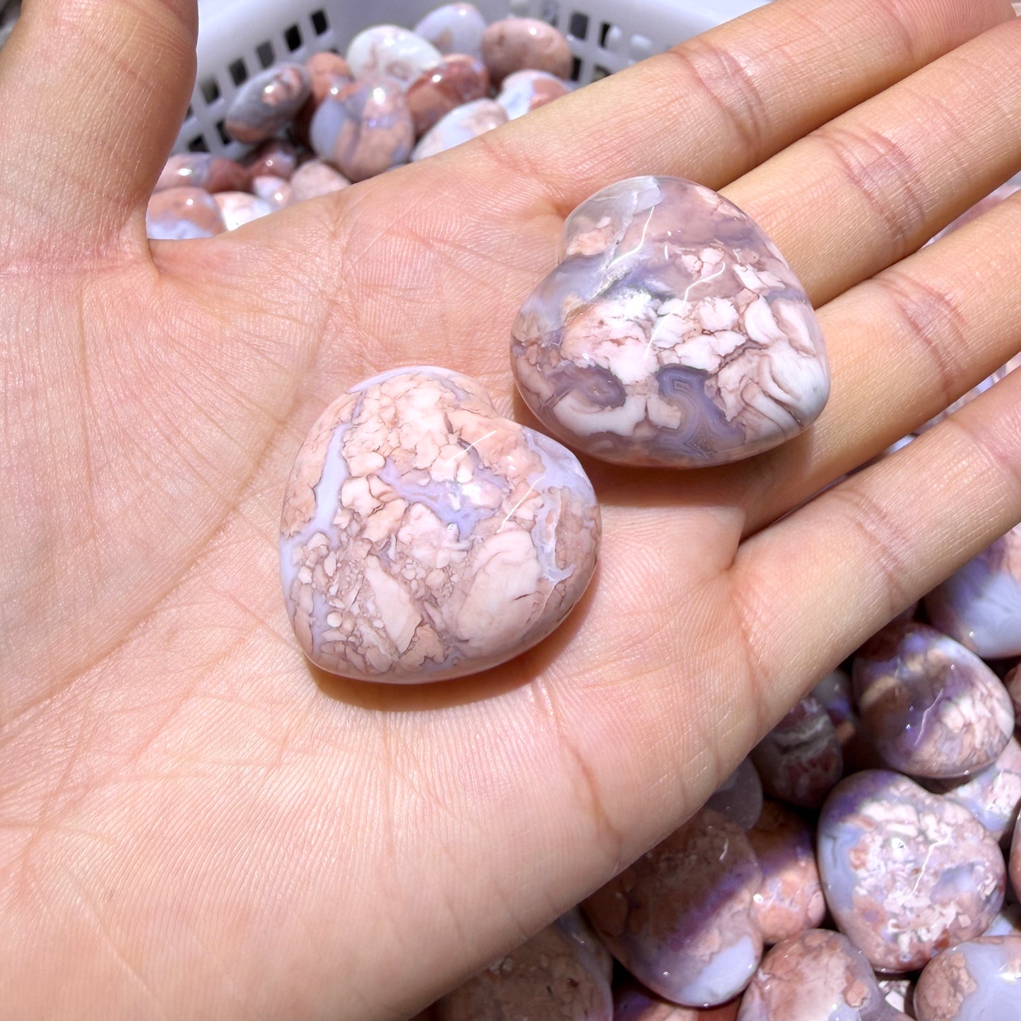 Natural Sakura Agate Carving
