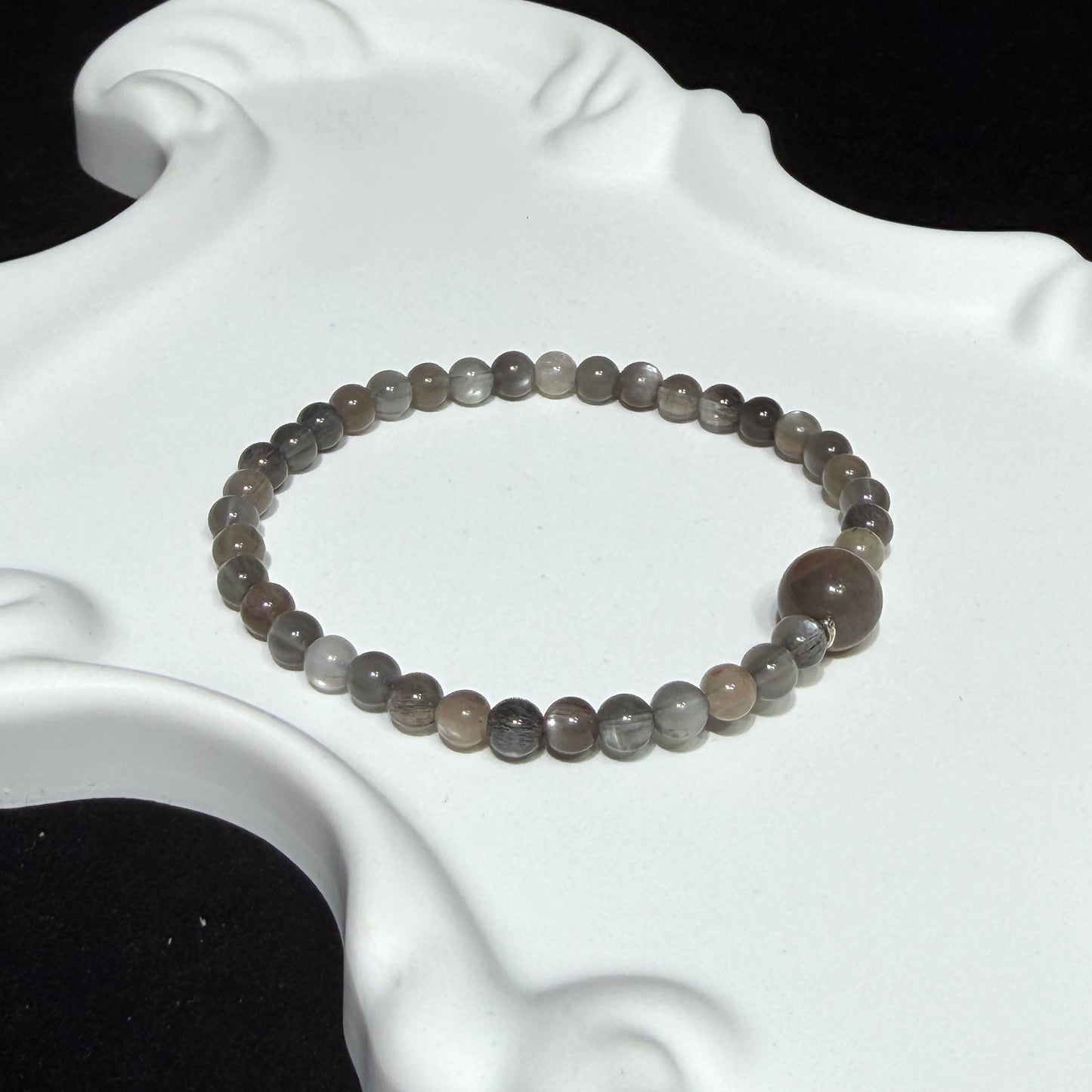 Natural Labradorite Stretch Bracelet