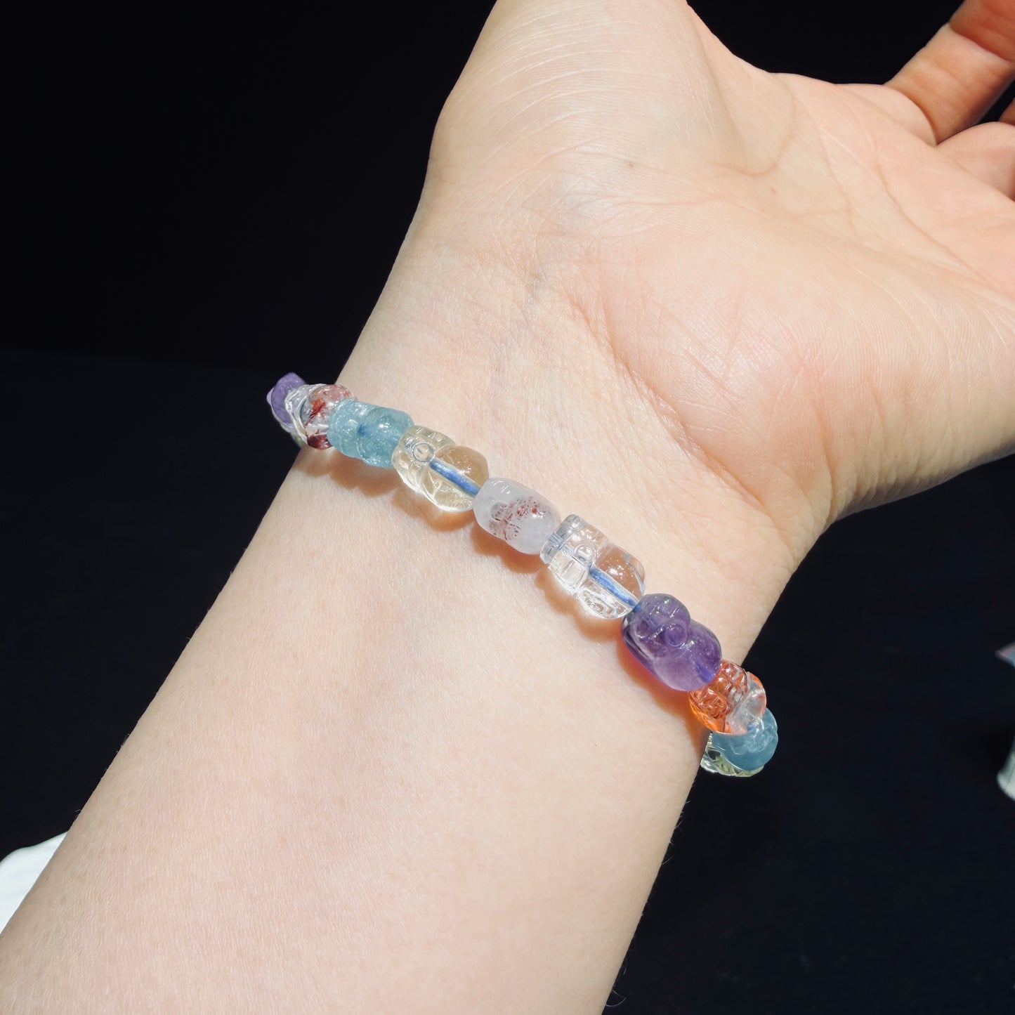 Multi-Gem Pixiu Bracelet