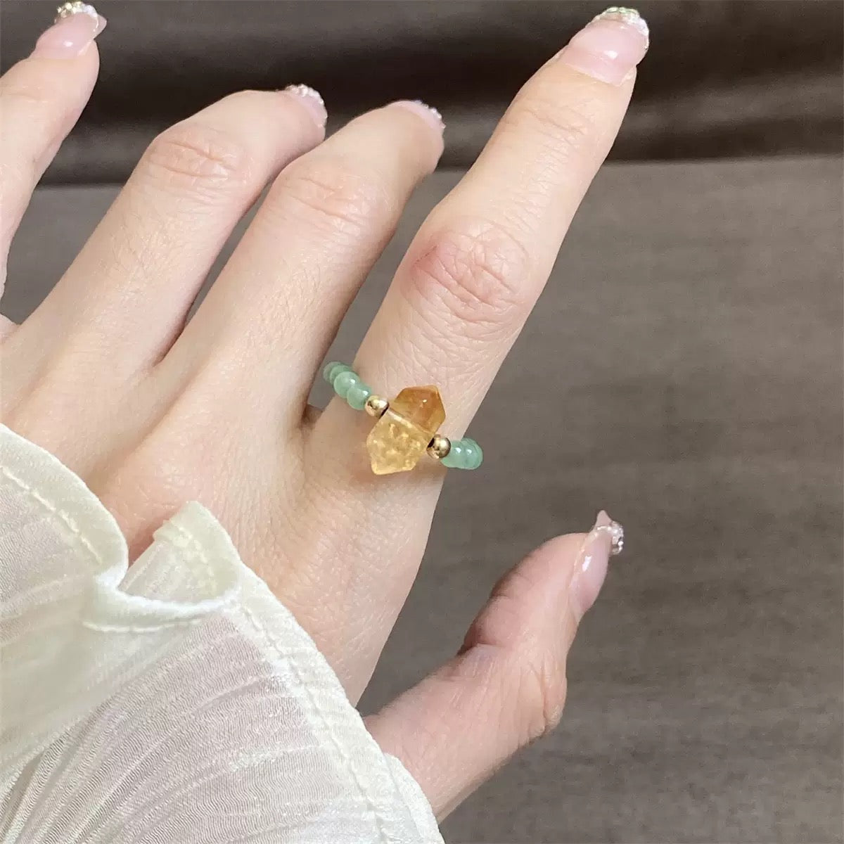 Citrine Stretch Ring