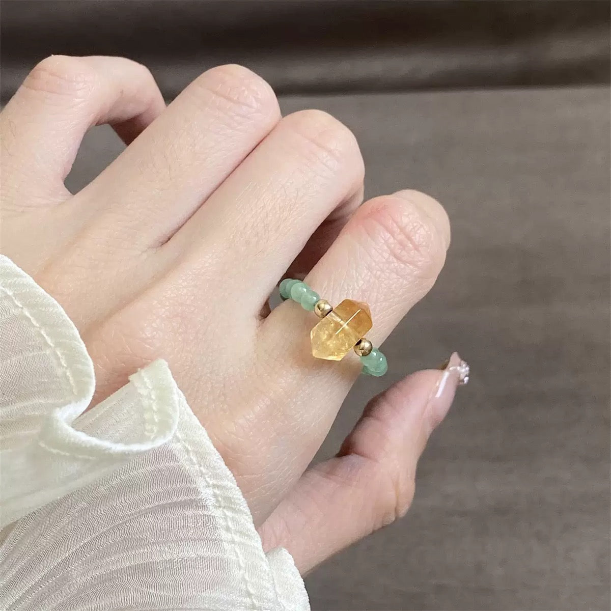 Citrine Stretch Ring