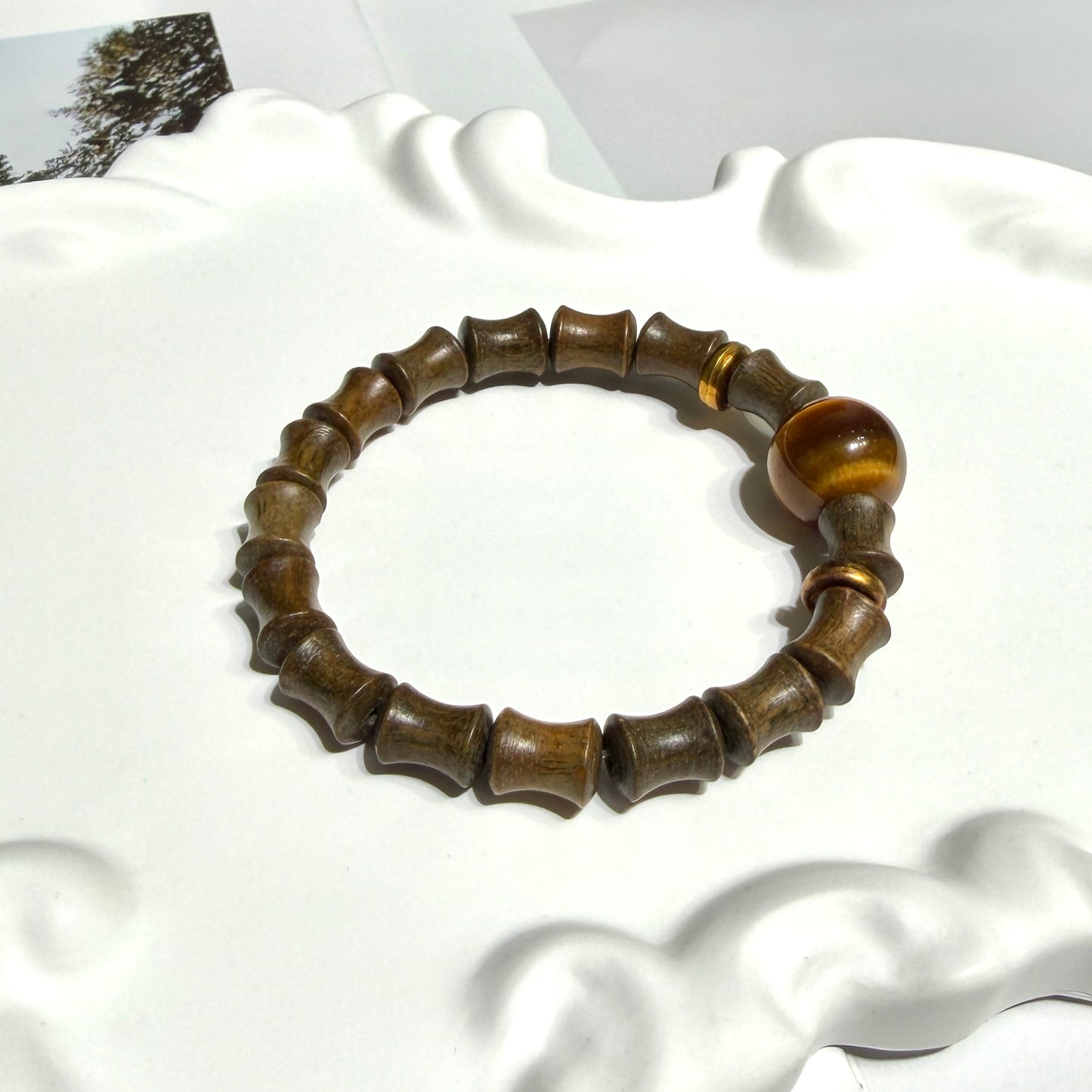 Sandalwood & Tiger Eye Bracelet