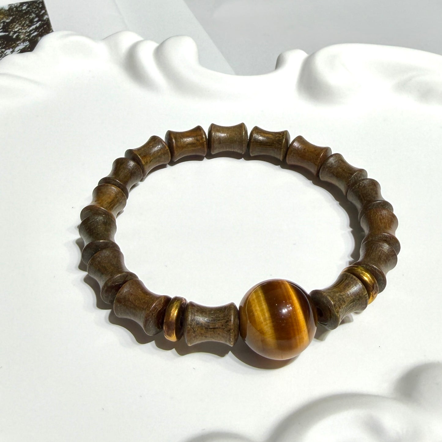 Sandalwood & Tiger Eye Bracelet