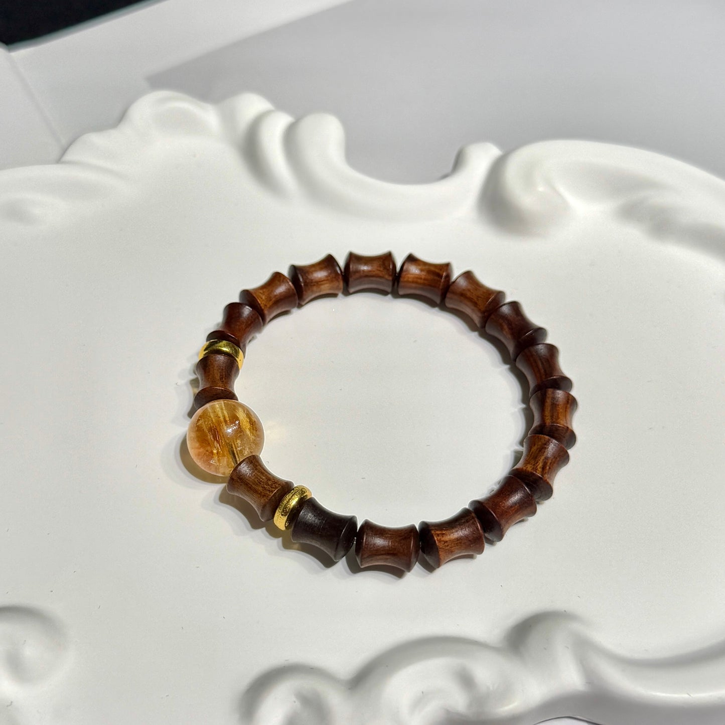 Sandalwood & Citrine Bracelet
