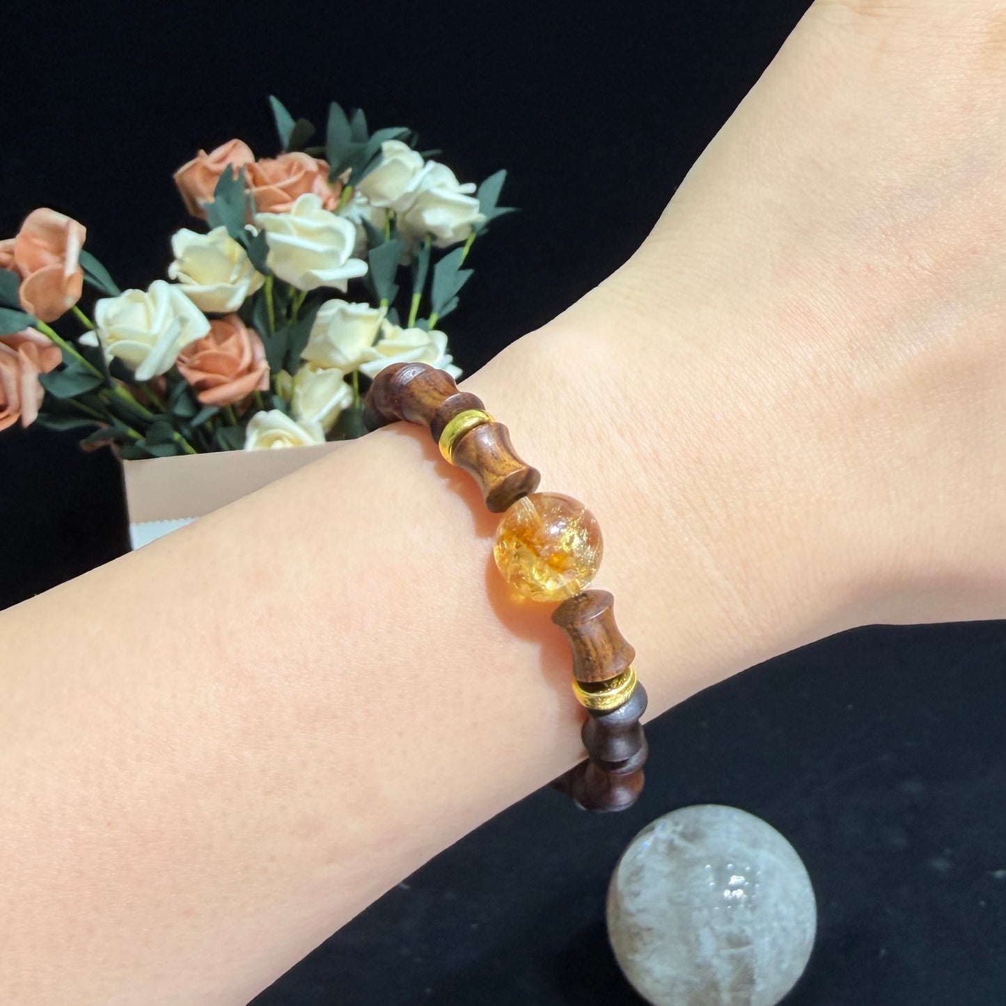Sandalwood & Citrine Bracelet