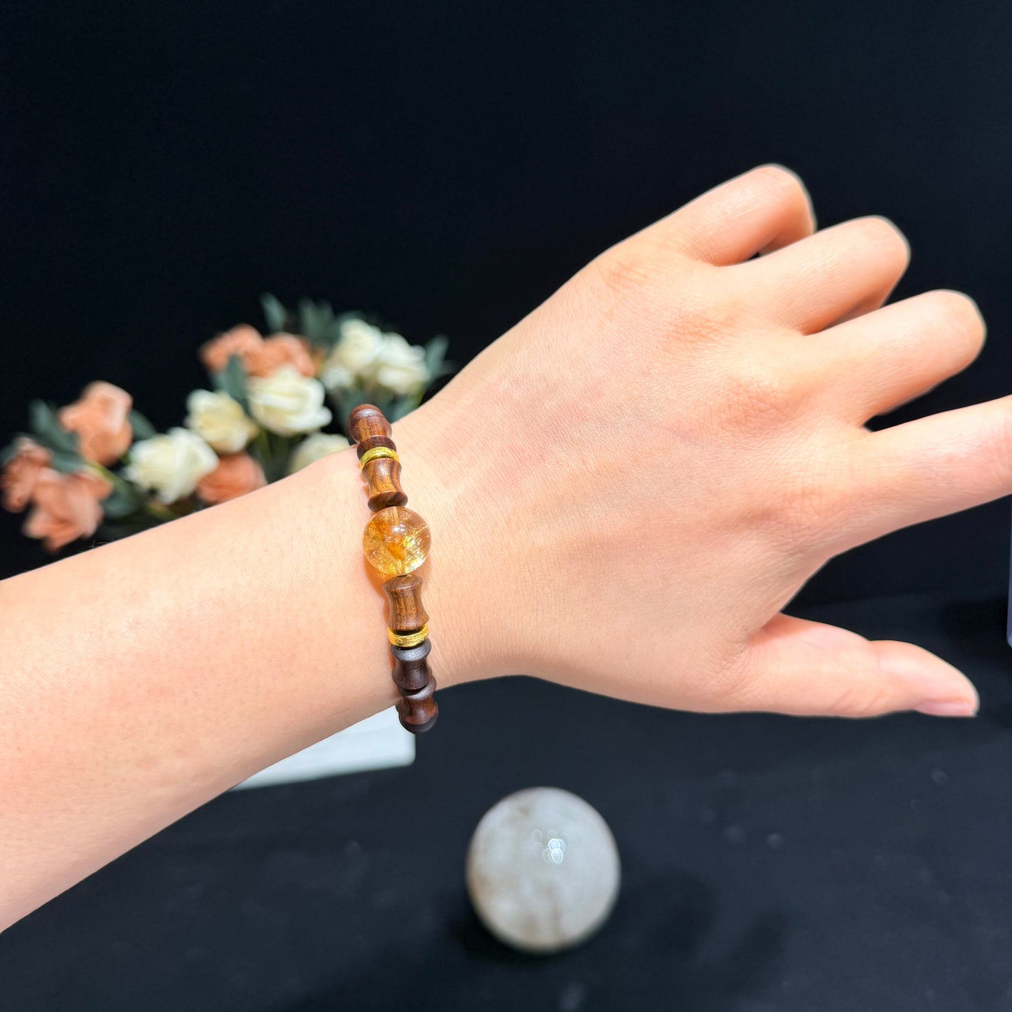 Sandalwood & Citrine Bracelet