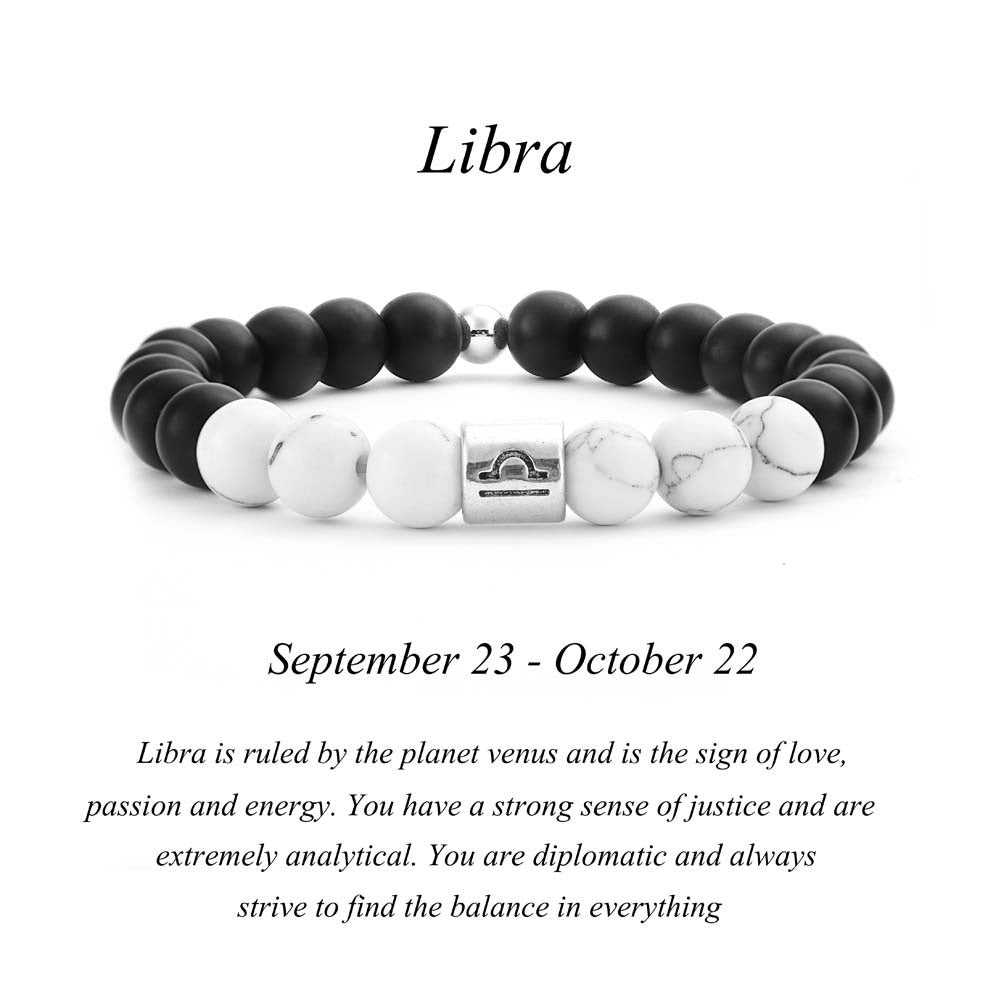 White Pine Turquoise Zodiac Bracelet | 12 Zodiac Signs