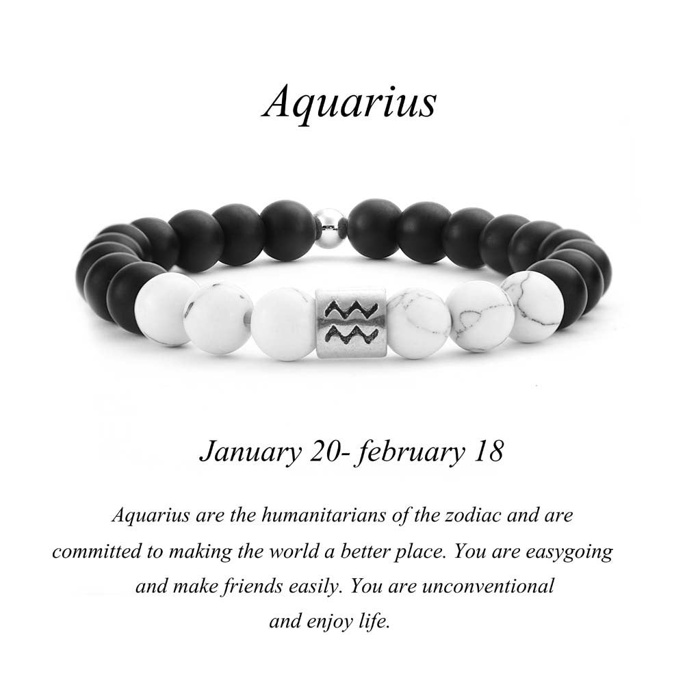White Pine Turquoise Zodiac Bracelet | 12 Zodiac Signs