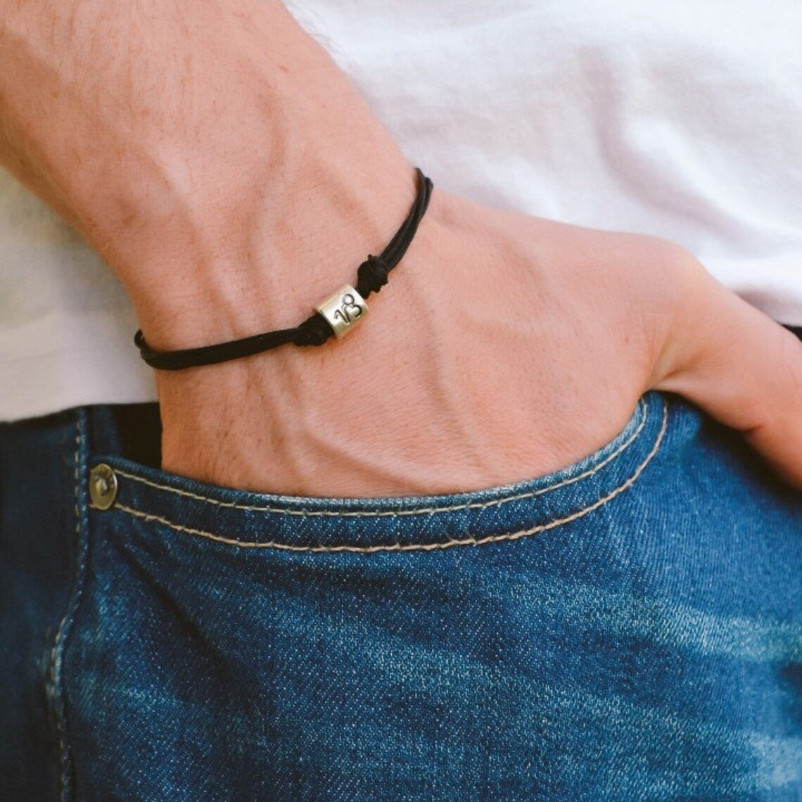 Zodiac Leather Cord Bracelet