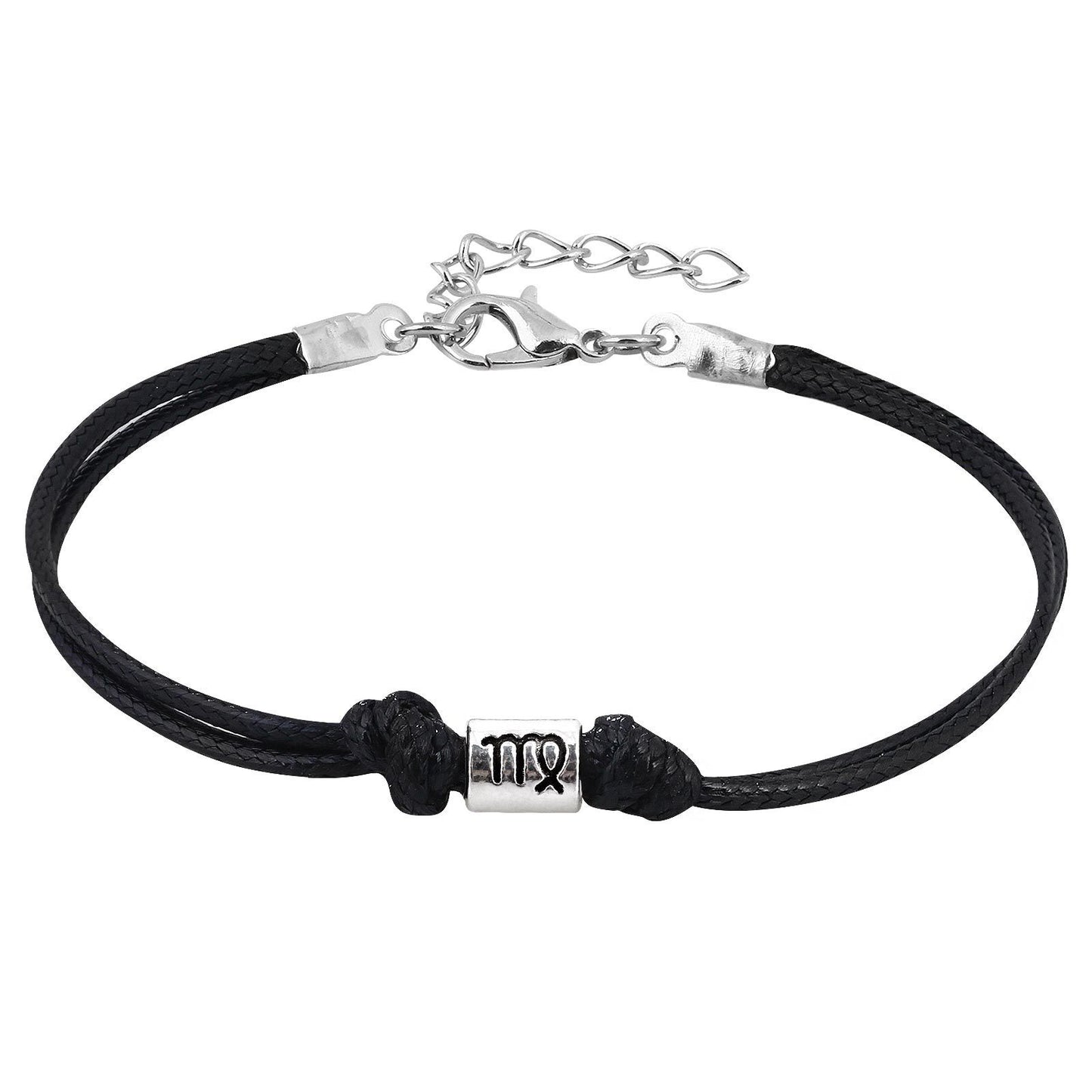 Zodiac Leather Cord Bracelet