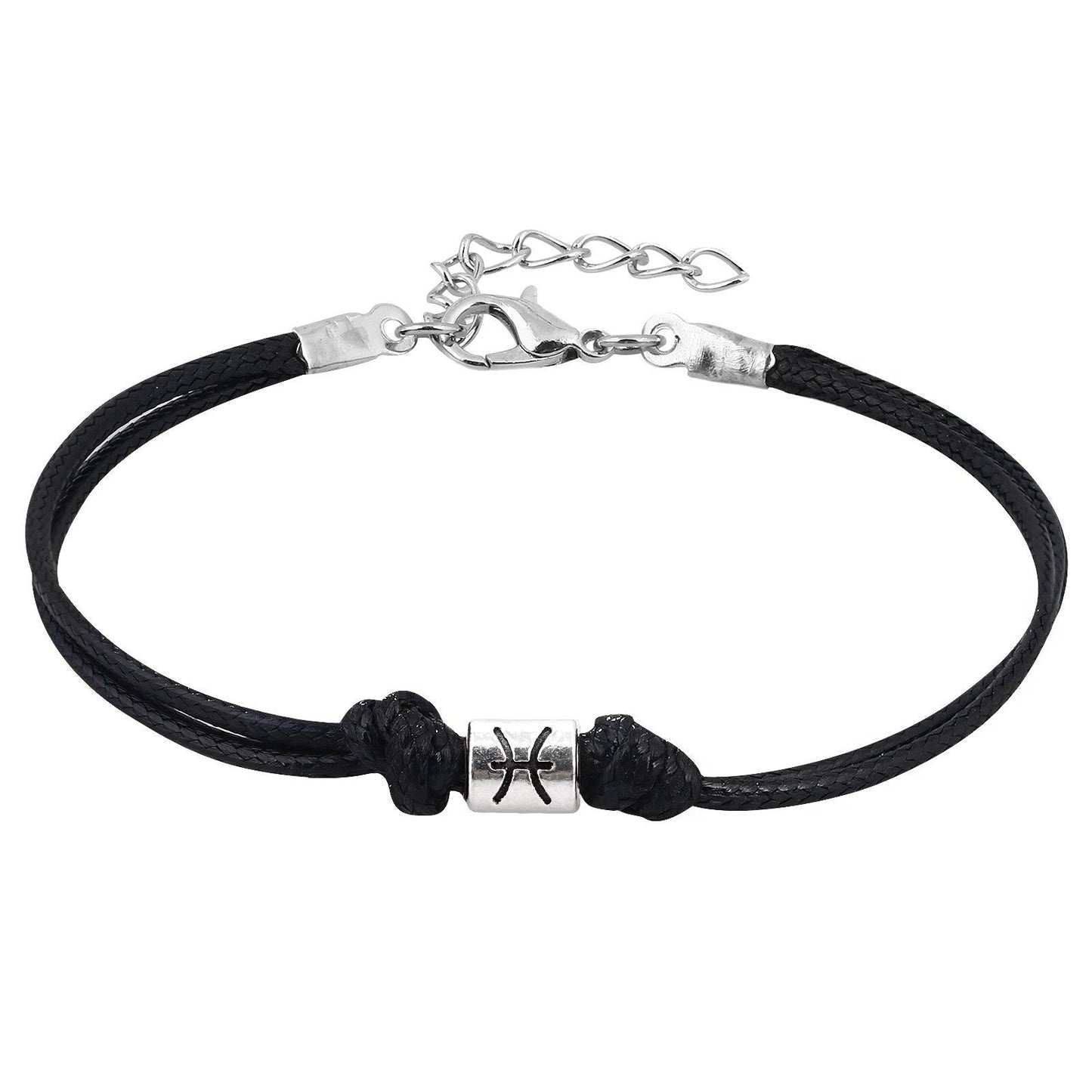 Zodiac Leather Cord Bracelet