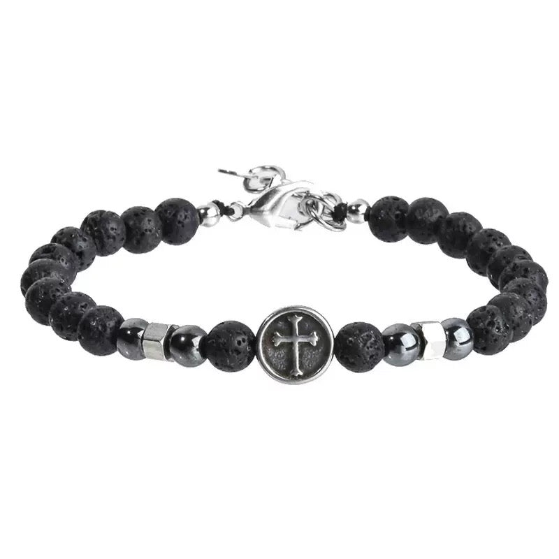 Men's Bracelet with Stainless Steel Extension Chain