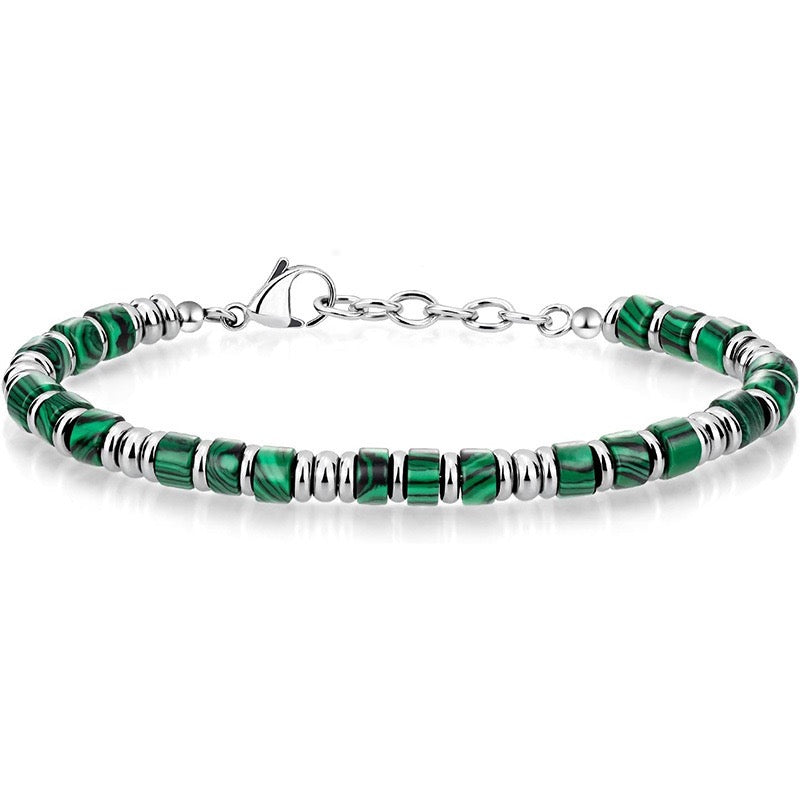 Men's Bracelet with Slice Stones