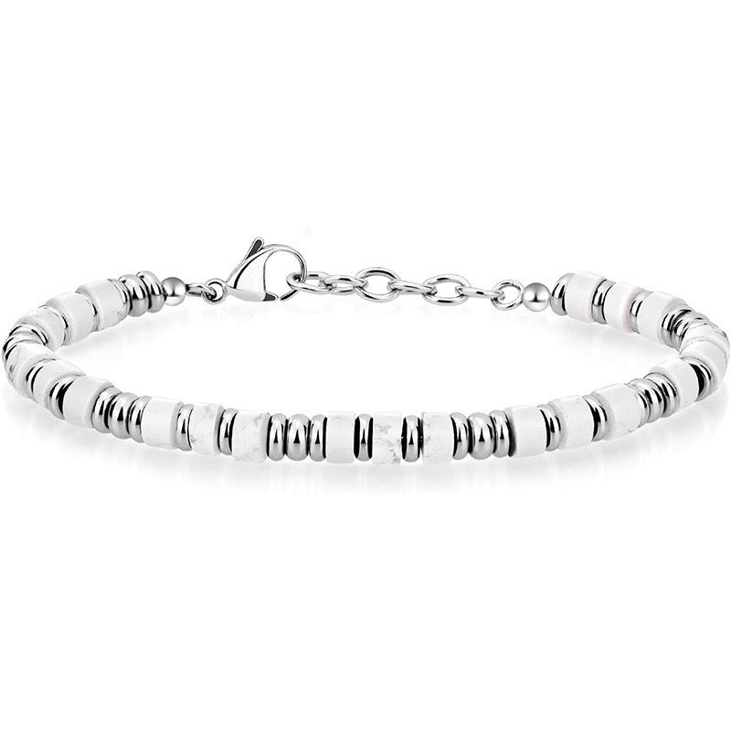 Men's Bracelet with Slice Stones