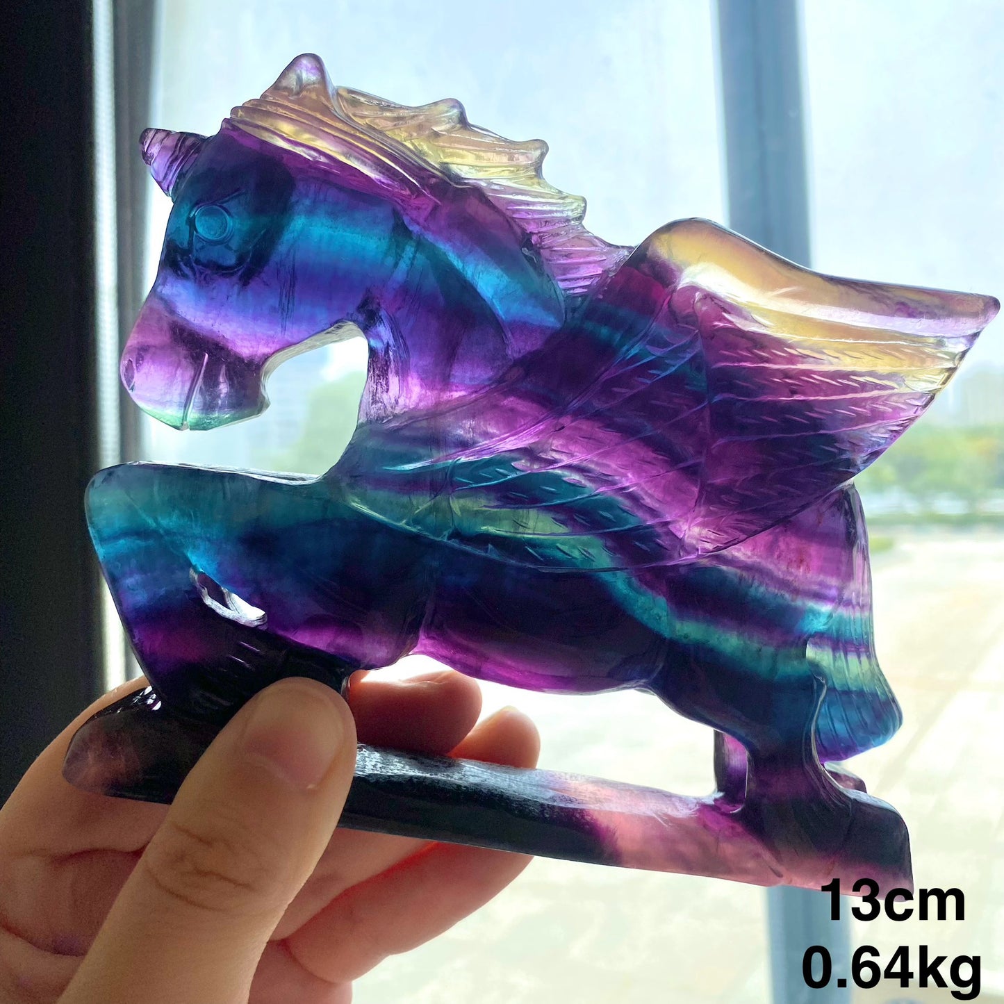 Candy Fluorite Pegasus Figurine